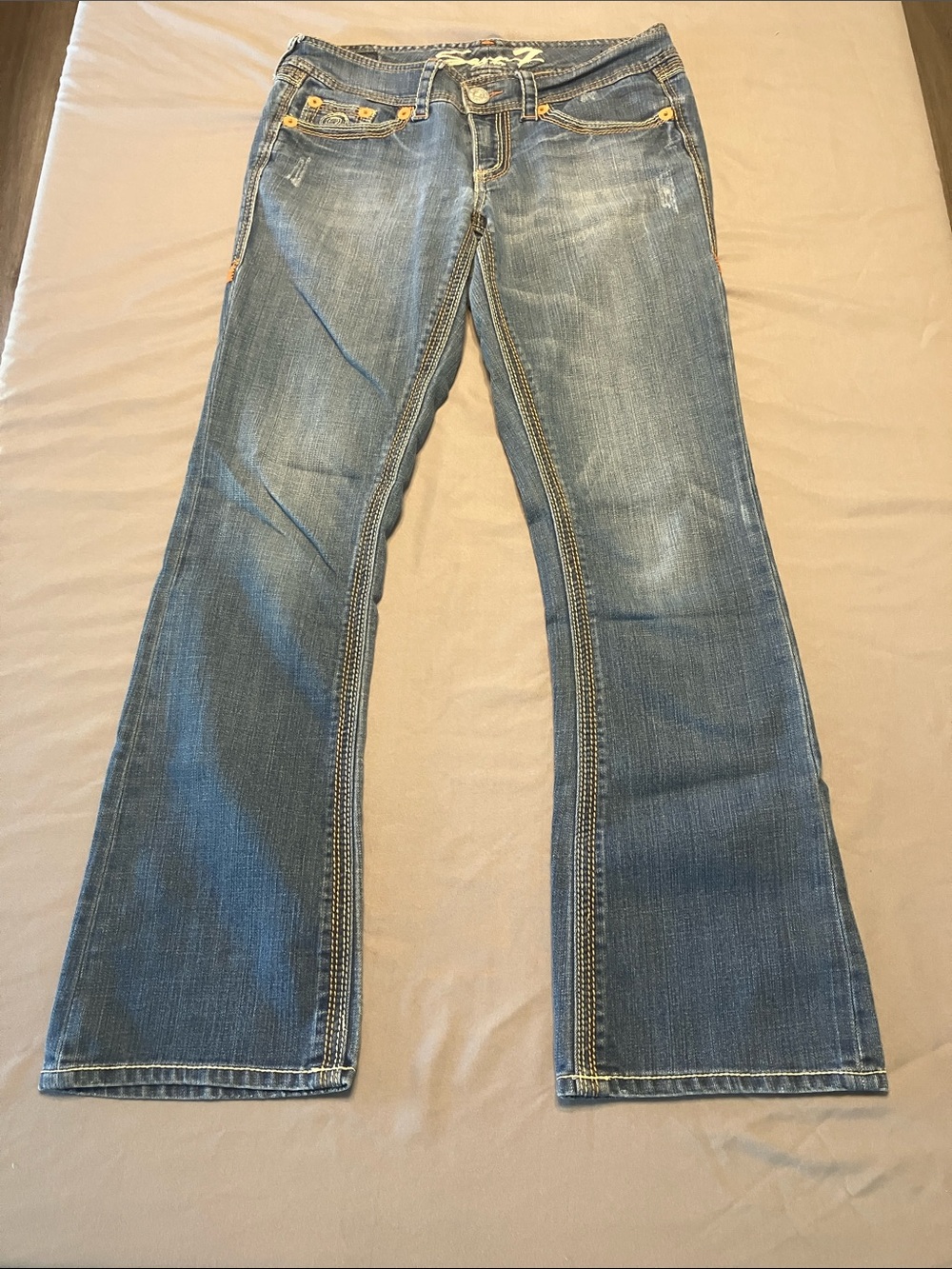 Seven7 Women's Light Blue Bootcut Jeans